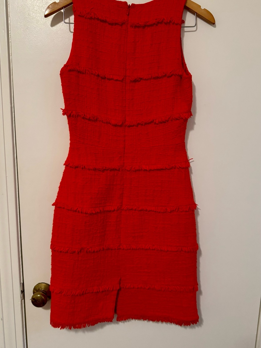J.Crew Tweed Sheath Fringe Cocktail Dress Size 2 - Picture 7 of 10